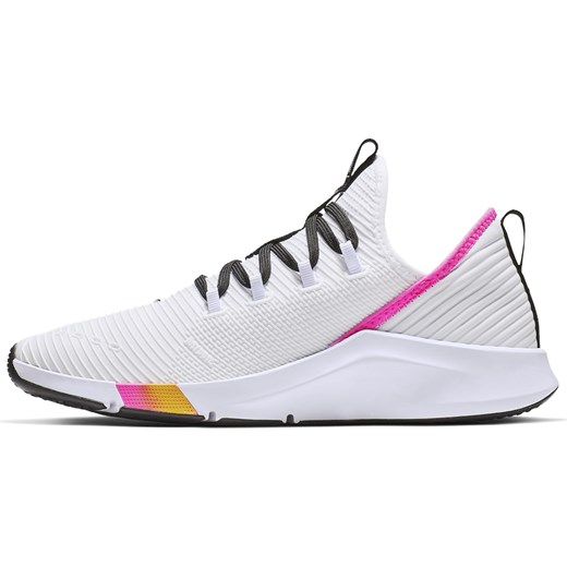 Buty sportowe damskie białe Nike do biegania zoom na płaskiej podeszwie 