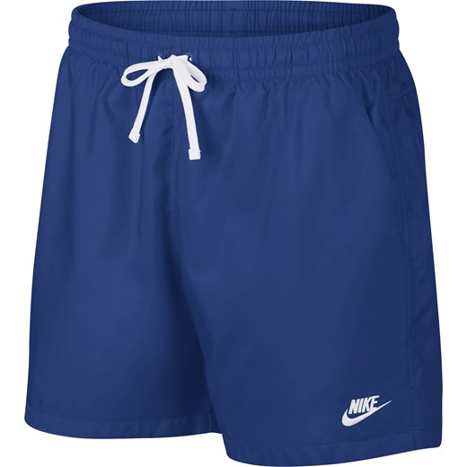 Spodenki sportowe Nike niebieskie bez wzorów 