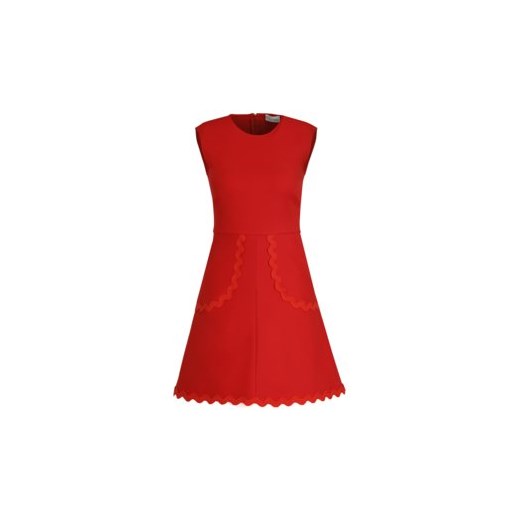 Sukienka Red Valentino trapezowa z okrągłym dekoltem mini 