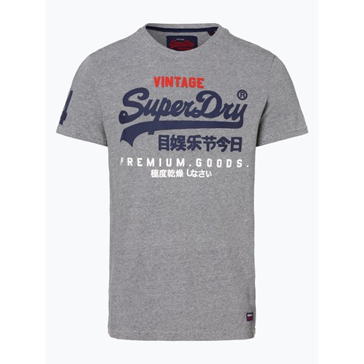 Superdry - T-shirt męski, szary  Superdry XXL vangraaf