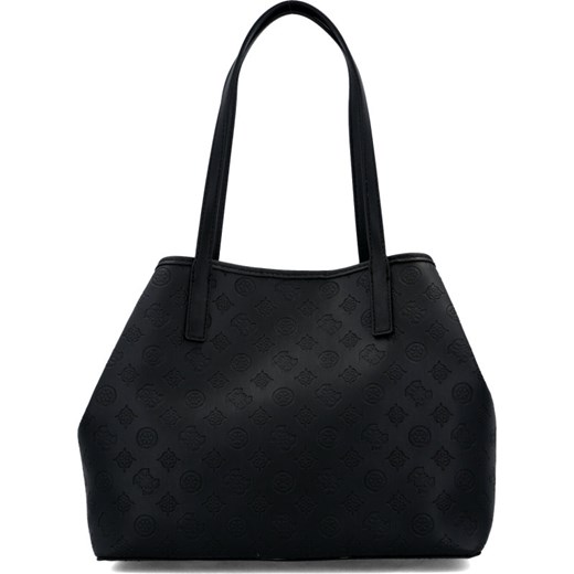 Shopper bag Guess bez dodatków czarna na ramię elegancka 