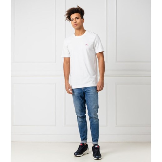 T-shirt męski Calvin Klein na jesień z krótkim rękawem 