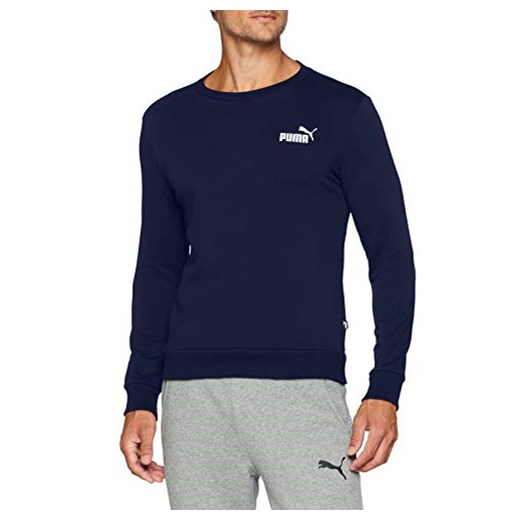 Puma męski sweter z logo ESS Crew Sweat Tr, niebieski, xxl