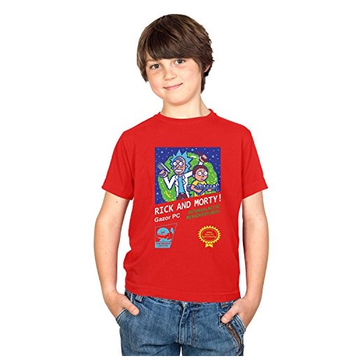 Texlab t-shirt chłopięce czerwony z krótkimi rękawami 