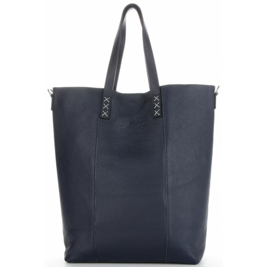 Shopper bag Vittoria Gotti mieszcząca a7 skórzana elegancka bez dodatków 