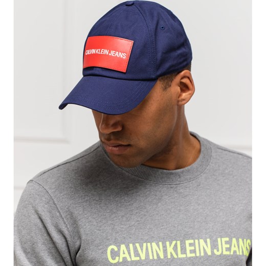 Czapka z daszkiem męska Calvin Klein niebieska 