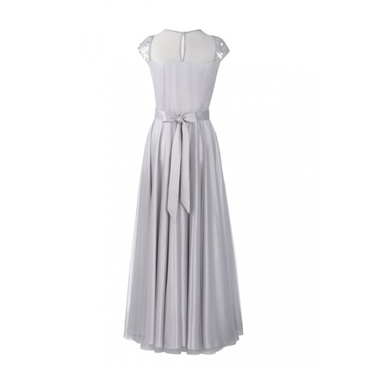 Biała sukienka Potis & Verso z tiulu na bal glamour 