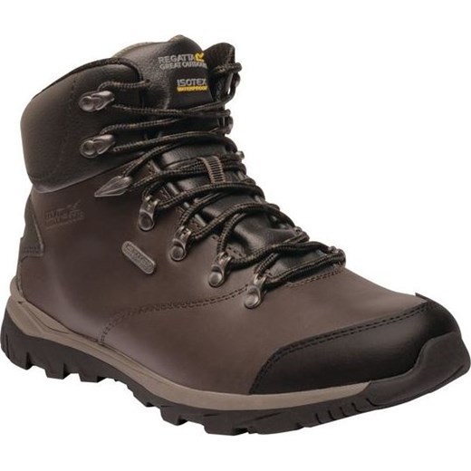 Męskie skórzane buty trekkingowe do kostki RMF541 REGATTA Kota Leather Mid Brązowe Regatta  46 promocja Outdoorkurtki 