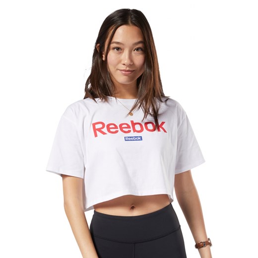Koszulka Reebok Training Essentials Linear Logo Crop - FI2031  Reebok S UrbanGames