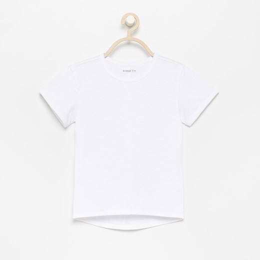 Biały t-shirt chłopięce Reserved z krótkim rękawem 
