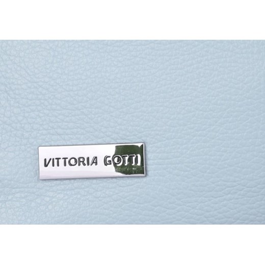 Shopper bag Vittoria Gotti bez dodatków matowa na wakacje skórzana 