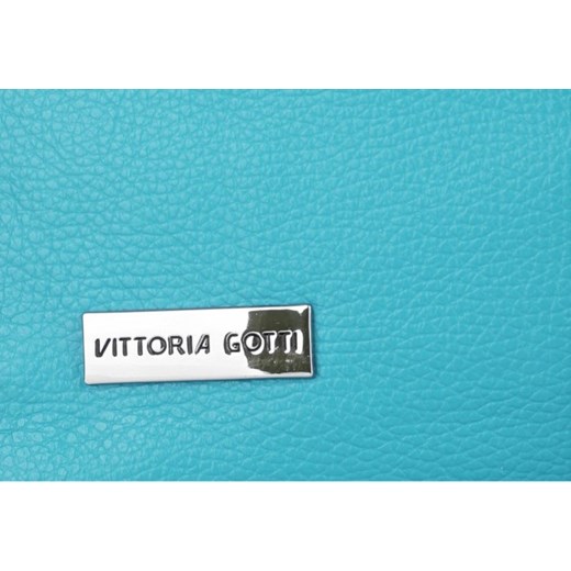 Shopper bag Vittoria Gotti na wakacje na ramię ze skóry matowa duża 