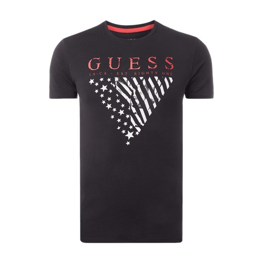 T-shirt o kroju super slim fit z nadrukiem z logo  Guess S Peek&Cloppenburg 