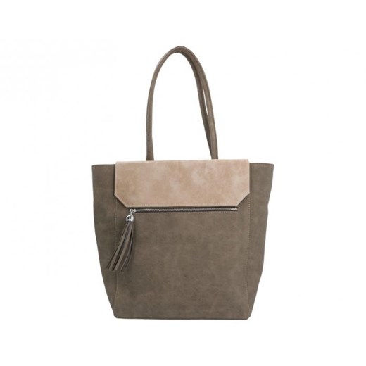 Shopper bag brązowa Chiara Design elegancka 