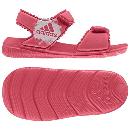 Adidas sandały dziecięce na rzepy różowe na lato 