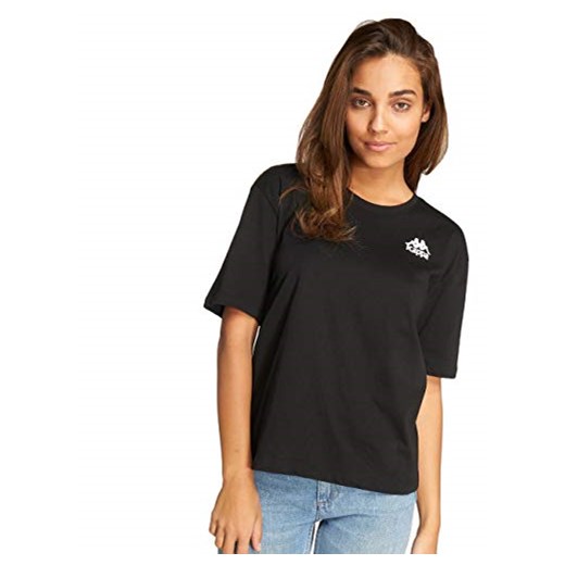 Kappa damski T-Shirt tiada, kolor: czarny