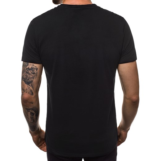 T-shirt męski Ozonee bez wzorów z krótkimi rękawami 