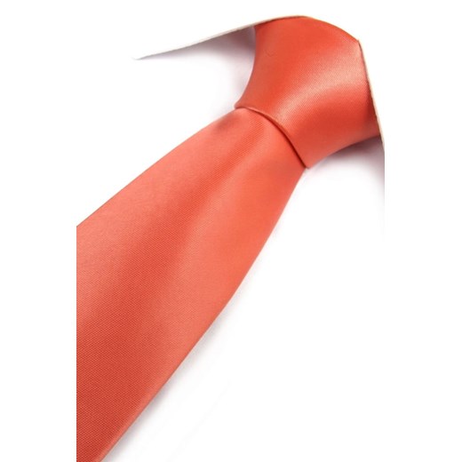 Krawat Dunpillo różowy bez wzorów 