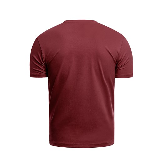 T-shirt męski Risardi z krótkim rękawem czerwony 