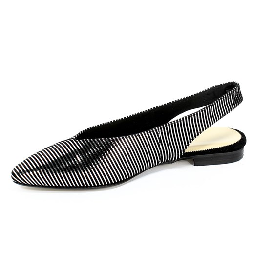 Czarne sandały damskie Alexio Giorgio gładkie casual płaskie skórzane na płaskiej podeszwie 