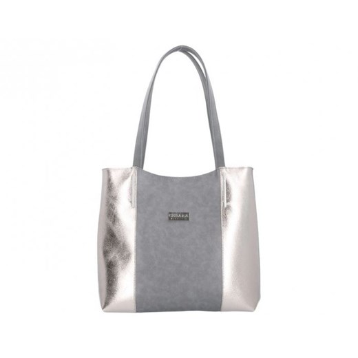 Shopper bag Chiara Design wielokolorowa na ramię duża 