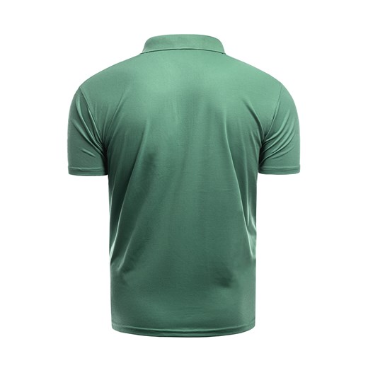 T-shirt męski zielony Risardi z krótkimi rękawami 