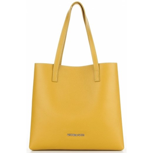 Shopper bag Vittoria Gotti skórzana bez dodatków duża elegancka 