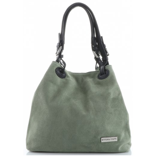 Shopper bag Vittoria Gotti zamszowa elegancka 