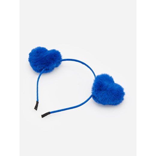 Reserved - Opaska na włosy z pomponami - Niebieski  Reserved One Size 