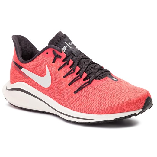Buty sportowe damskie Nike do biegania zoom czerwone gładkie płaskie 