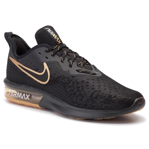 Buty sportowe męskie Nike air max sequent sznurowane z tworzywa sztucznego 