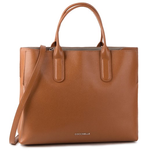 Shopper bag Coccinelle bez dodatków matowa elegancka 
