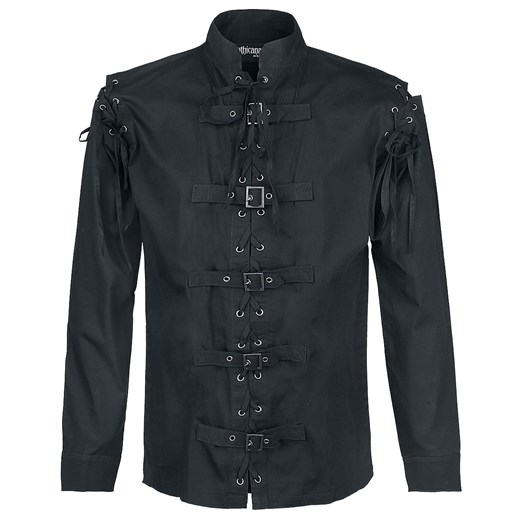 Gothicana by EMP - Wylhelm - Koszula z długim rękawem - Mężczyźni - czarny  Gothicana By Emp L EMP