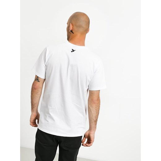T-shirt męski biały Nervous z krótkimi rękawami 