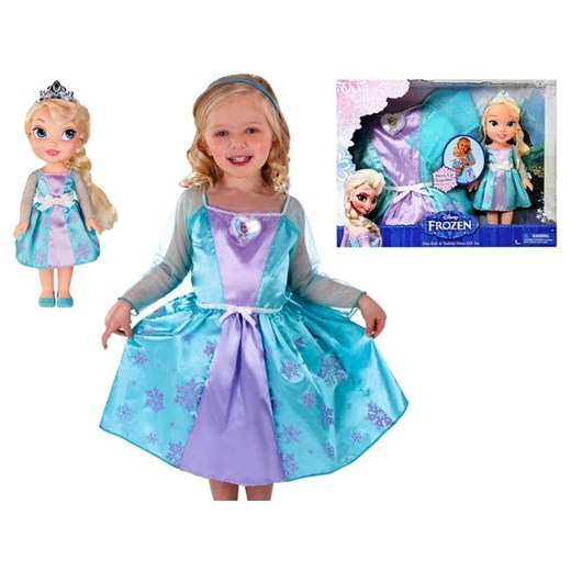 LALKA ELSA +SUKIENKA DLA DZIECKA KRAINA LODU JAKKS