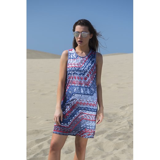 Sukienka Nessi Sportswear na plażę prosta z okrągłym dekoltem sportowa 