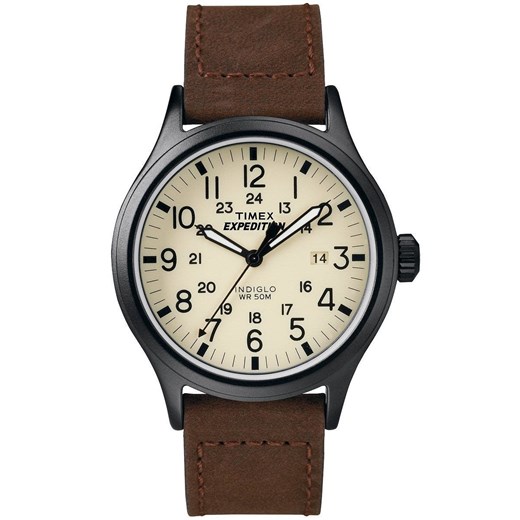 Brązowy zegarek Timex 