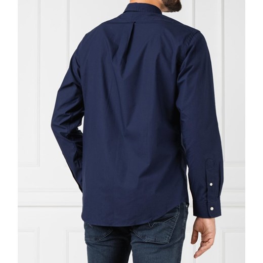 Koszula męska Polo Ralph Lauren gładka niebieska 