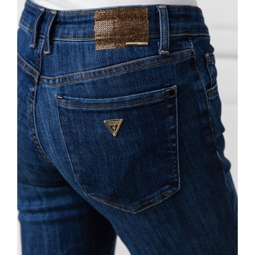 Jeansy damskie Guess Jeans na wiosnę bez wzorów 