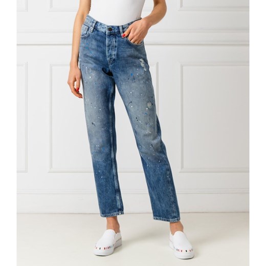 Jeansy damskie Pepe Jeans bez wzorów w miejskim stylu 