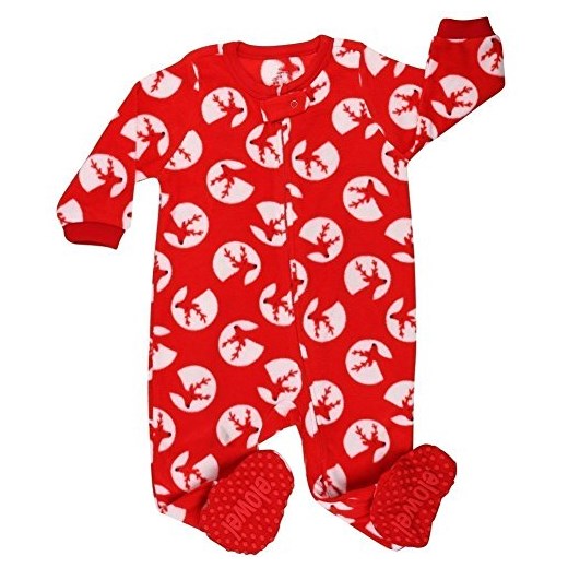 elowel Baby Girls footed "Reindeer" Pajama Sleeper Polar (size 6 m-5 Years) -  rentier