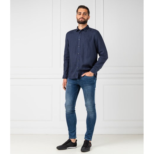 Hugo Lniana koszula Evart | Straight fit Hugo Boss  XL Gomez Fashion Store