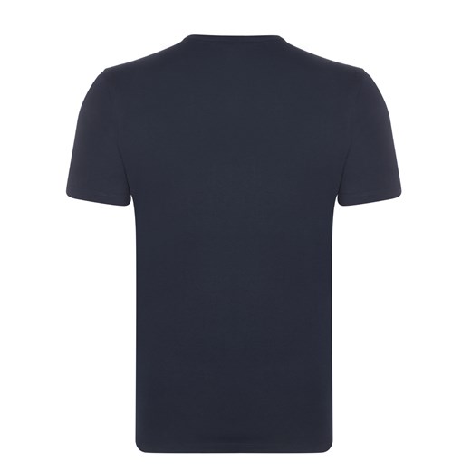 Niebieska koszulka regular fit PRADA z haftem i nadrukiem  Prada L promocja Fashion4VIP 