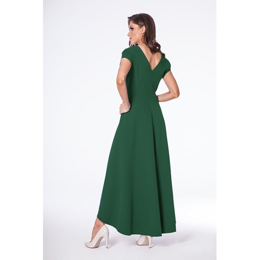 Sukienka Selena zielona- z długim trenem  Marconi 56 MyLittleHeaven
