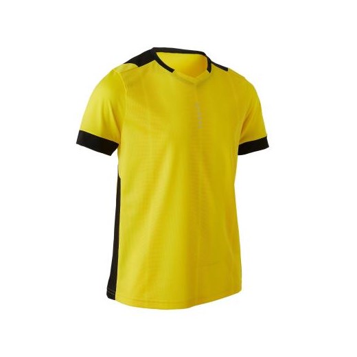 Koszulka do piłki nożnej z krótkim rękawem F500 dla dzieci
