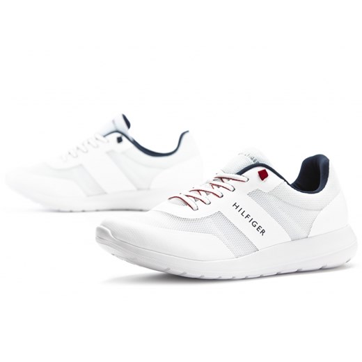 Buty sportowe męskie Tommy Hilfiger sznurowane młodzieżowe białe na wiosnę 