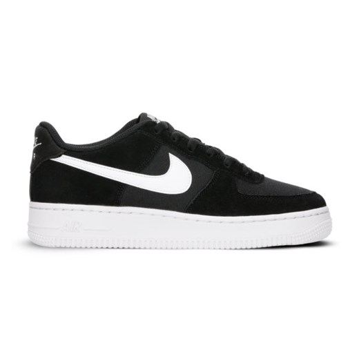 Buty sportowe damskie czarne Nike do biegania air force płaskie wiązane bez wzorów 