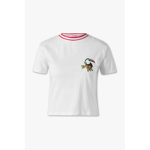 C&A T-shirt, Biały, Rozmiar: XS  Clockhouse L C&A