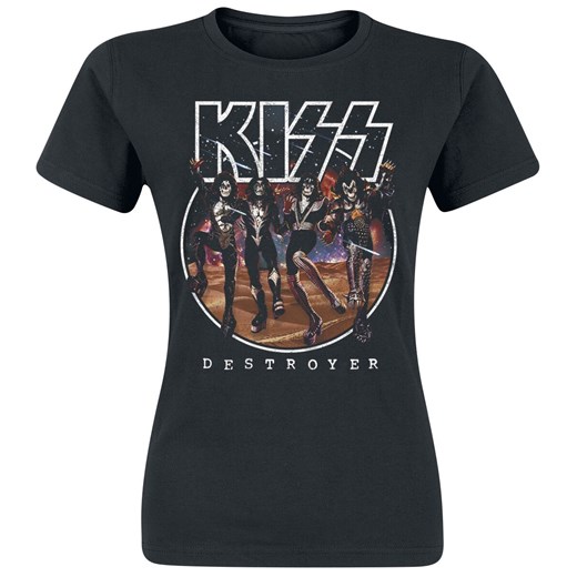 Kiss - Destroyer - T-Shirt - Kobiety - czarny Kiss  L EMP