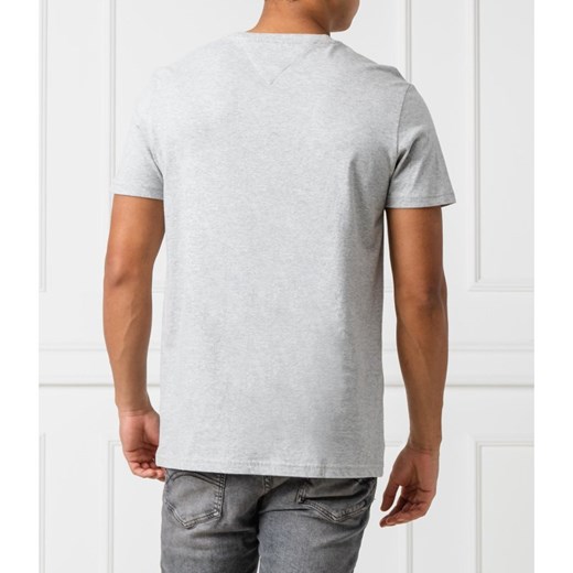 T-shirt męski biały Tommy Jeans młodzieżowy z krótkimi rękawami 